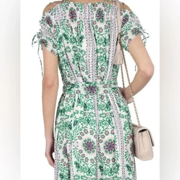 Tory Burch Floral Dress Runway Runway Midi Celeb Garden Party Asilomar Small - Picture 3 of 7